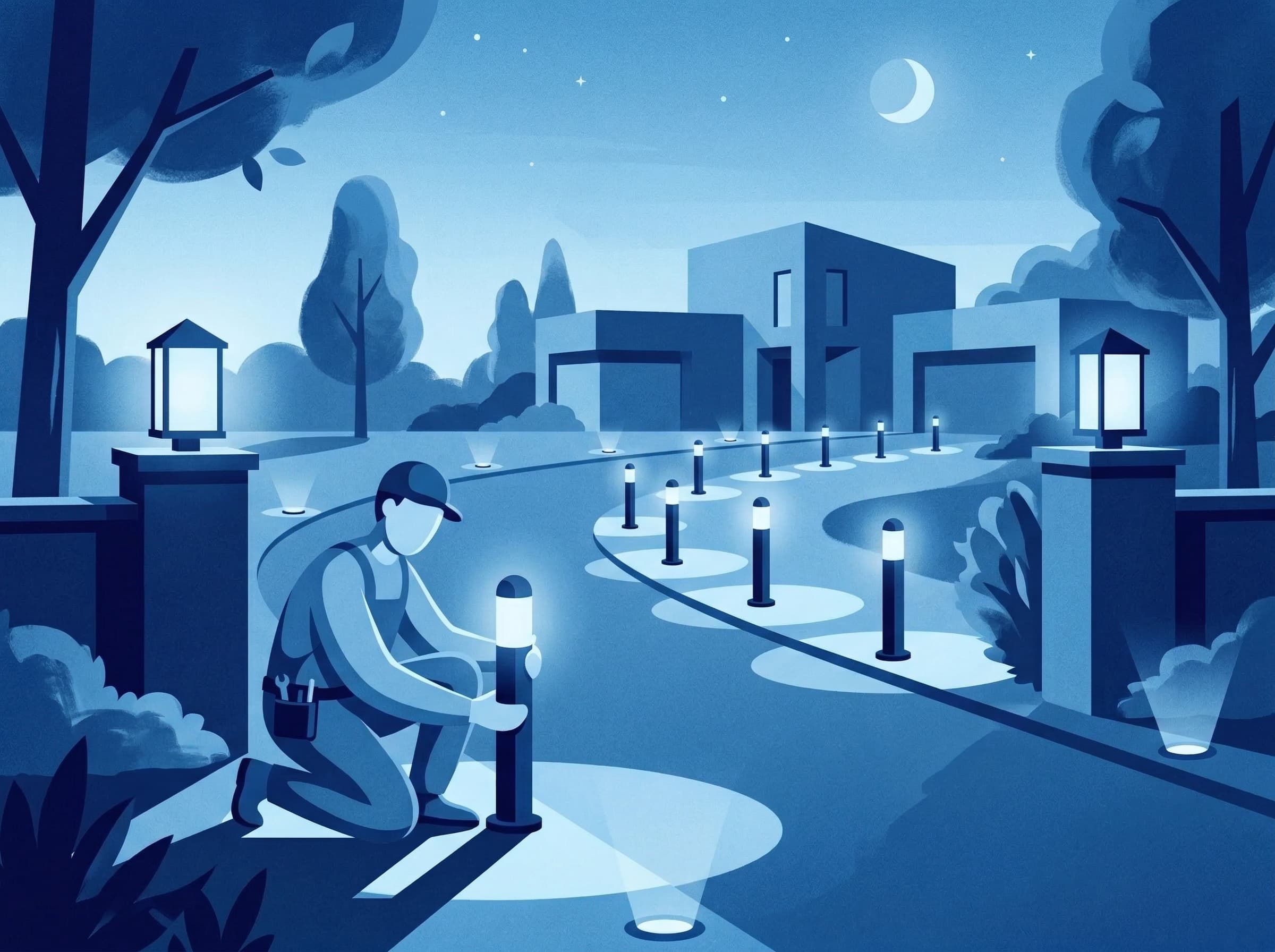 Book driveway lighting installation online