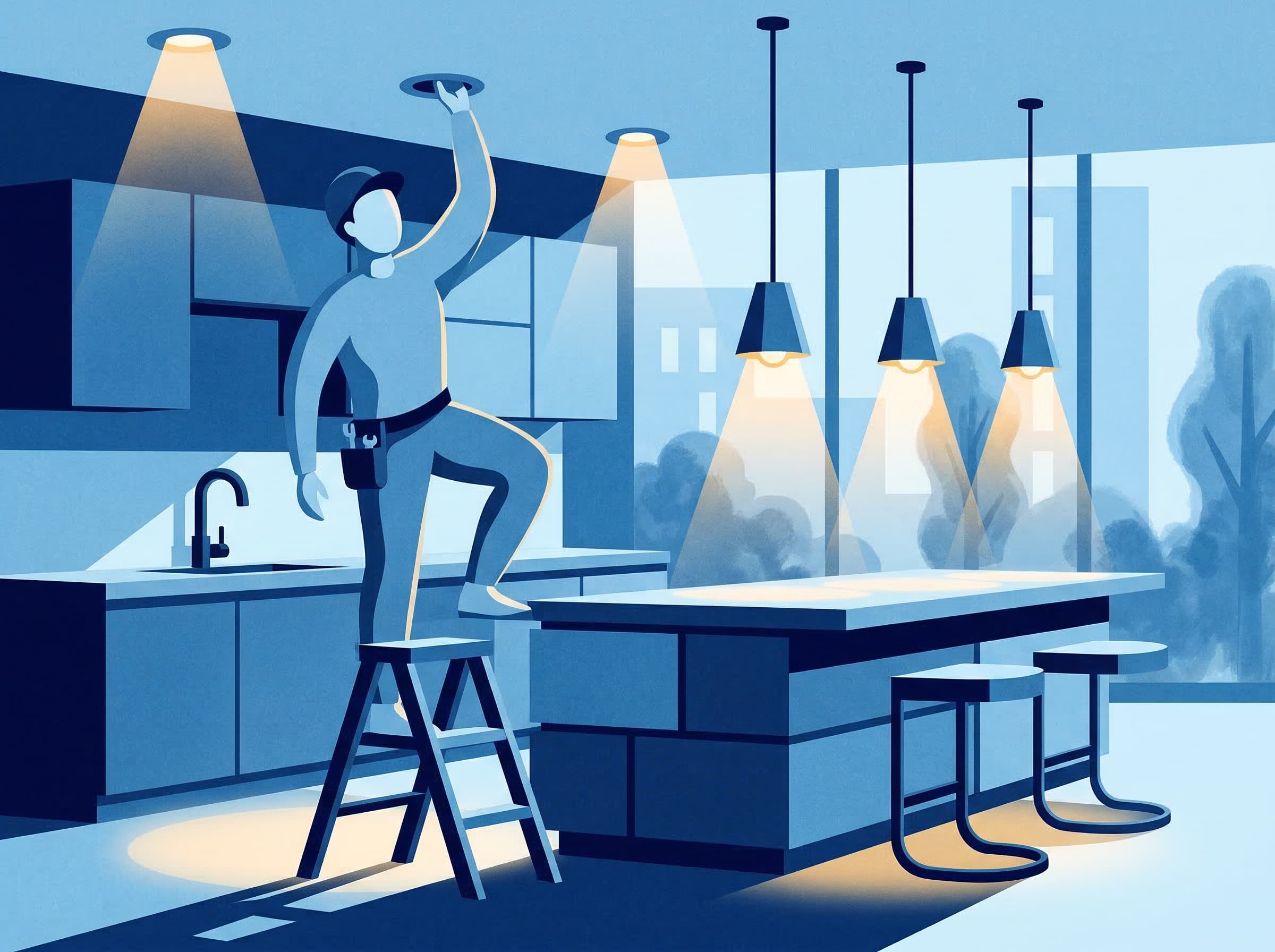 Book light fitting & lighting installation online