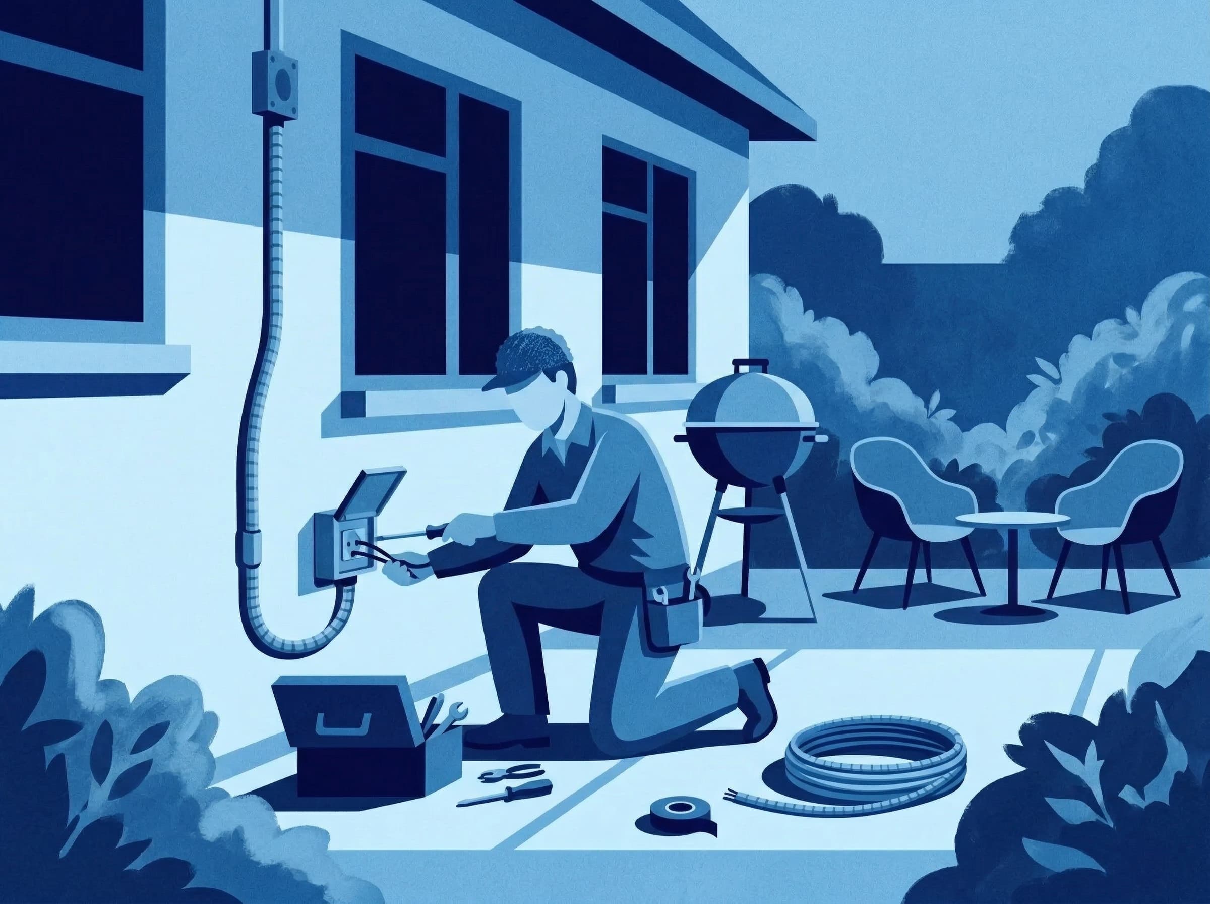 Book outdoor & weatherproof socket installation online